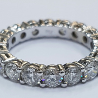 Diamond round eternity ring